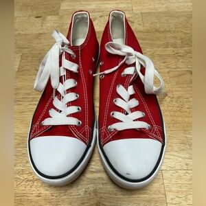 Women’s Red Converse, Size 8 Worn Twice